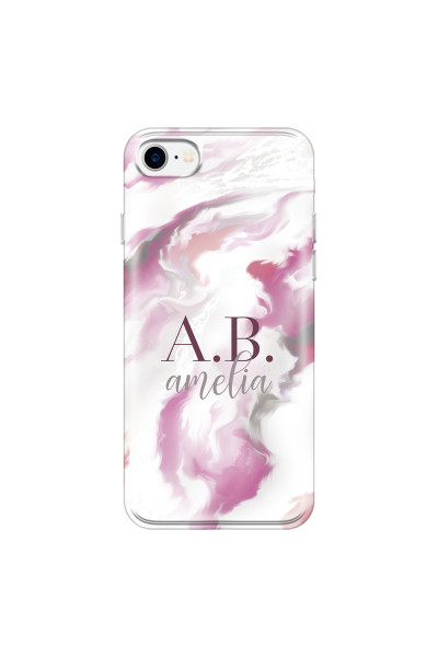 APPLE - iPhone 7 - Soft Clear Case - Streamflow Pink Ocean