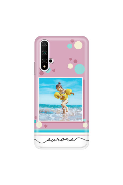 HONOR - Honor 20 - Soft Clear Case - Cute Dots Photo Case