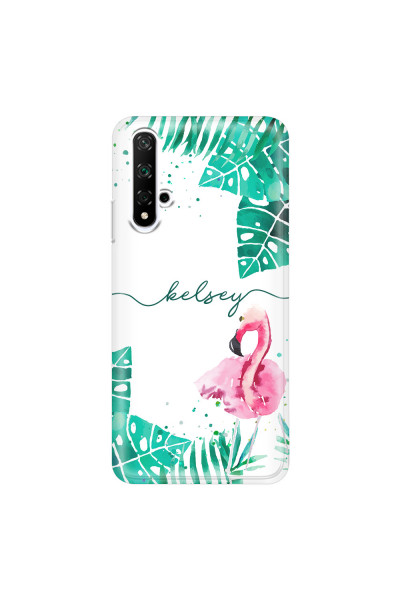 HONOR - Honor 20 - Soft Clear Case - Flamingo Watercolor