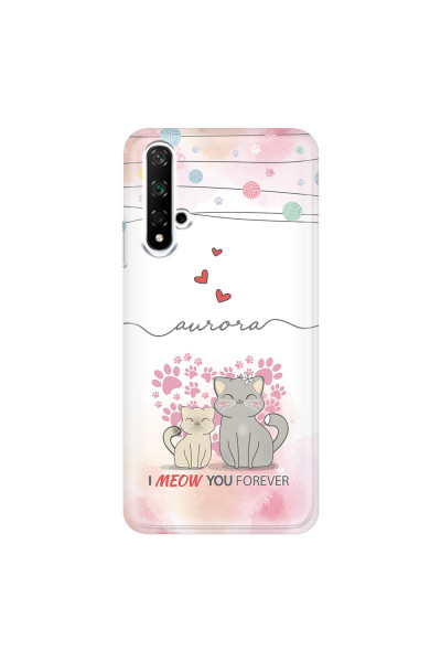 HONOR - Honor 20 - Soft Clear Case - I Meow You Forever
