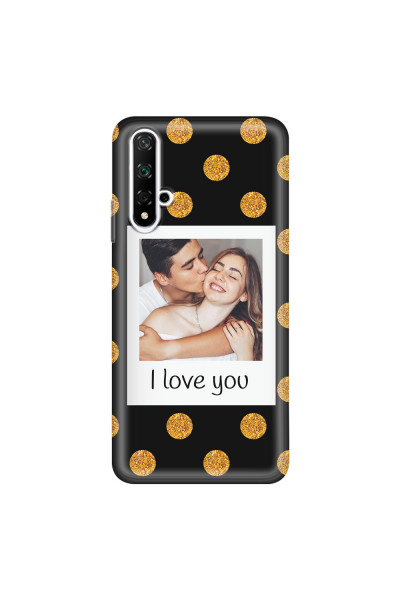 HONOR - Honor 20 - Soft Clear Case - Single Love Dots Photo