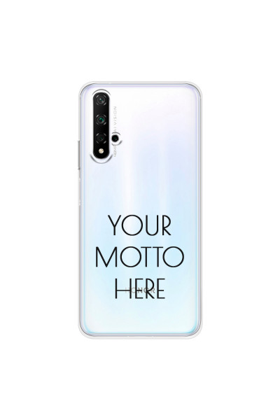 HONOR - Honor 20 - Soft Clear Case - Your Motto Here II.