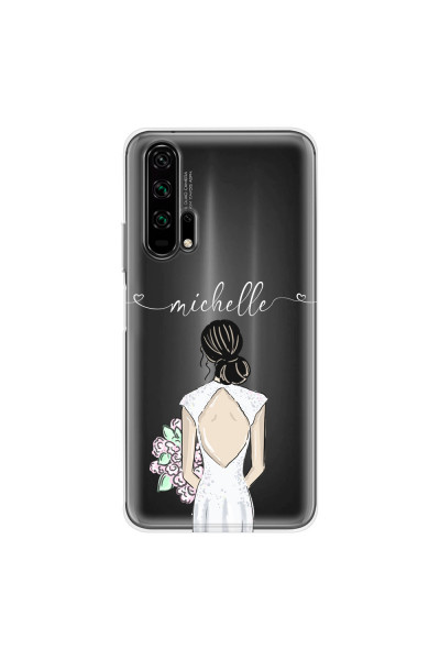 HONOR - Honor 20 Pro - Soft Clear Case - Bride To Be Blackhair II.