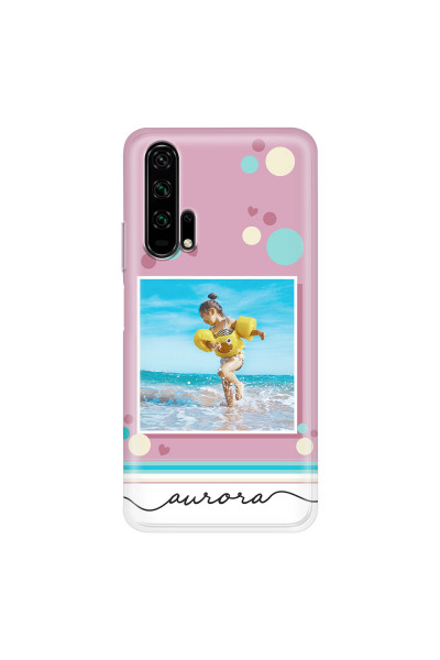 HONOR - Honor 20 Pro - Soft Clear Case - Cute Dots Photo Case