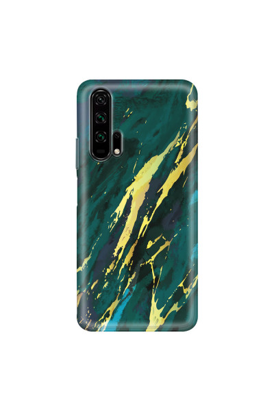 HONOR - Honor 20 Pro - Soft Clear Case - Marble Emerald Green