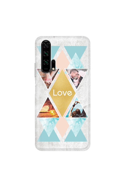 HONOR - Honor 20 Pro - Soft Clear Case - Triangle Love Photo