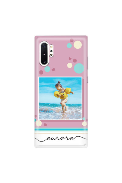SAMSUNG - Galaxy Note 10 Plus - Soft Clear Case - Cute Dots Photo Case