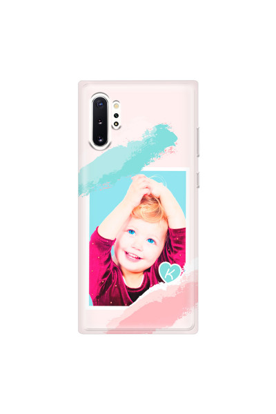 SAMSUNG - Galaxy Note 10 Plus - Soft Clear Case - Kids Initial Photo