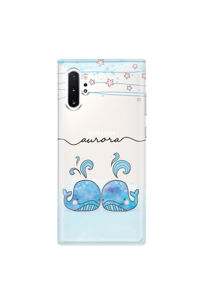 SAMSUNG - Galaxy Note 10 Plus - Soft Clear Case - Little Whales
