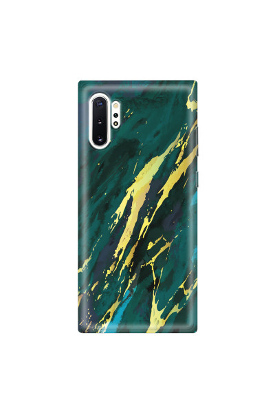 SAMSUNG - Galaxy Note 10 Plus - Soft Clear Case - Marble Emerald Green