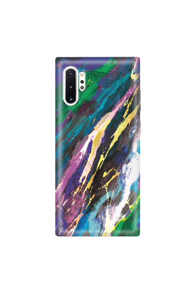 SAMSUNG - Galaxy Note 10 Plus - Soft Clear Case - Marble Emerald Pearl