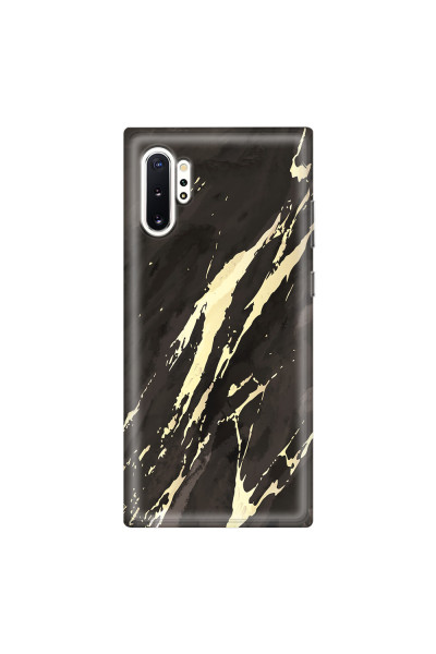SAMSUNG - Galaxy Note 10 Plus - Soft Clear Case - Marble Ivory Black
