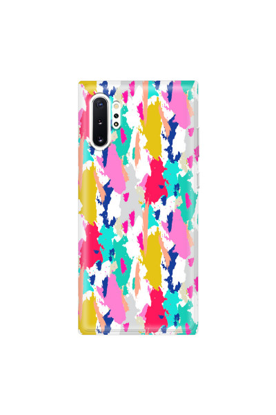 SAMSUNG - Galaxy Note 10 Plus - Soft Clear Case - Paint Strokes