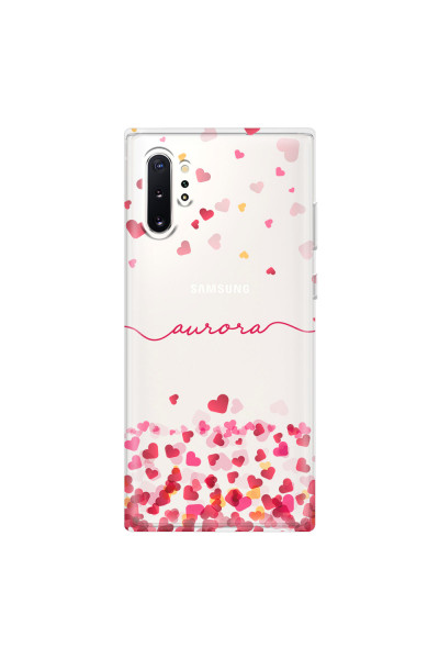 SAMSUNG - Galaxy Note 10 Plus - Soft Clear Case - Scattered Hearts