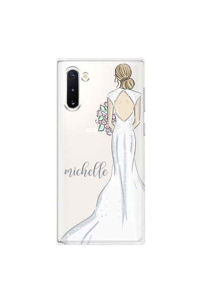 SAMSUNG - Galaxy Note 10 - Soft Clear Case - Bride To Be Blonde Dark