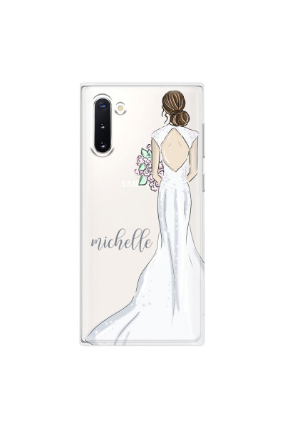 SAMSUNG - Galaxy Note 10 - Soft Clear Case - Bride To Be Brunette Dark