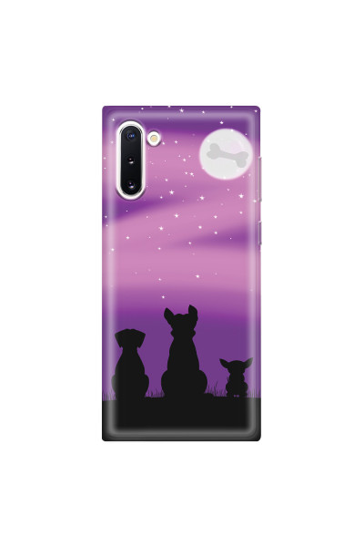 SAMSUNG - Galaxy Note 10 - Soft Clear Case - Dog's Desire Violet Sky