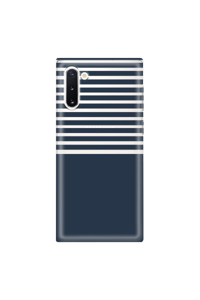SAMSUNG - Galaxy Note 10 - Soft Clear Case - Life in Blue Stripes