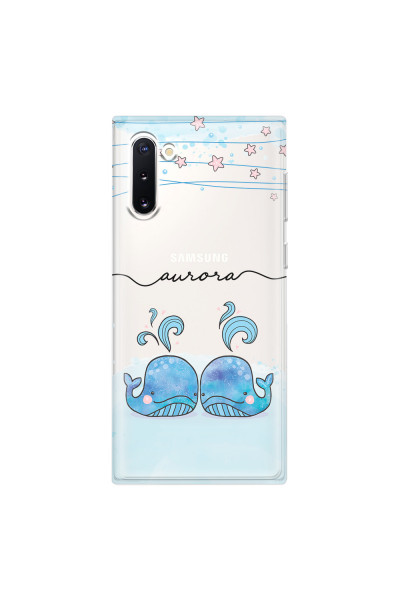 SAMSUNG - Galaxy Note 10 - Soft Clear Case - Little Whales