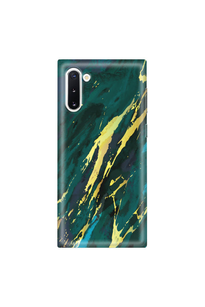 SAMSUNG - Galaxy Note 10 - Soft Clear Case - Marble Emerald Green