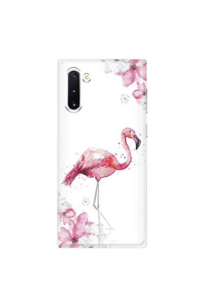 SAMSUNG - Galaxy Note 10 - Soft Clear Case - Pink Tropes