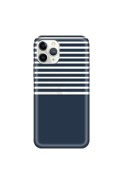 APPLE - iPhone 11 Pro - Soft Clear Case - Life in Blue Stripes