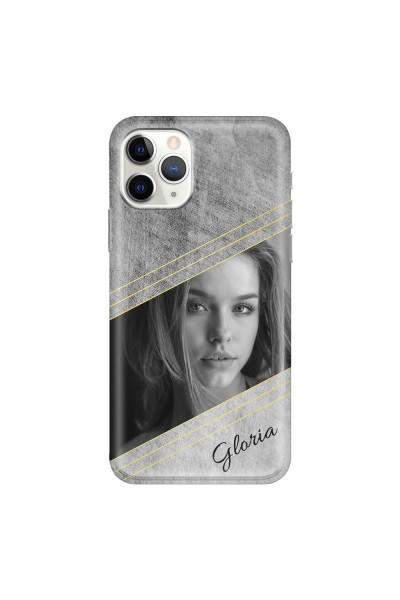 APPLE - iPhone 11 Pro Max - Soft Clear Case - Geometry Love Photo
