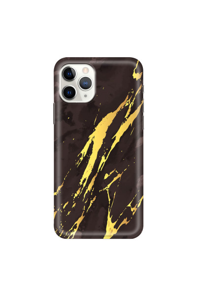 APPLE - iPhone 11 Pro Max - Soft Clear Case - Marble Royal Black