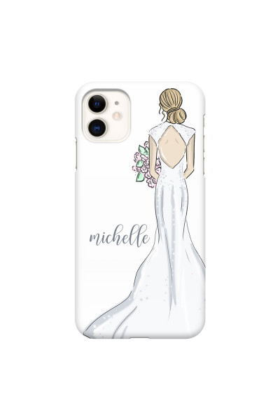 APPLE - iPhone 11 - 3D Snap Case - Bride To Be Blonde Dark