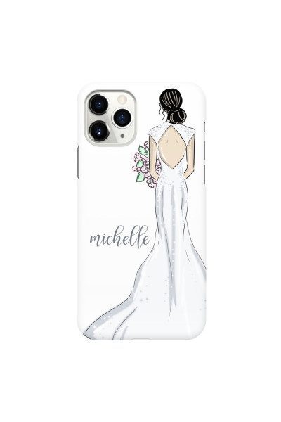 APPLE - iPhone 11 Pro - 3D Snap Case - Bride To Be Blackhair Dark