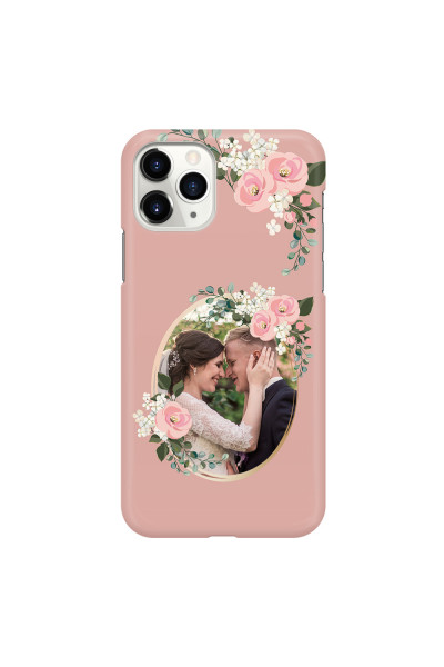 APPLE - iPhone 11 Pro Max - 3D Snap Case - Pink Floral Mirror Photo
