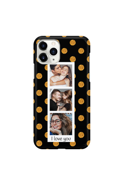 APPLE - iPhone 11 Pro Max - 3D Snap Case - Triple Love Dots Photo