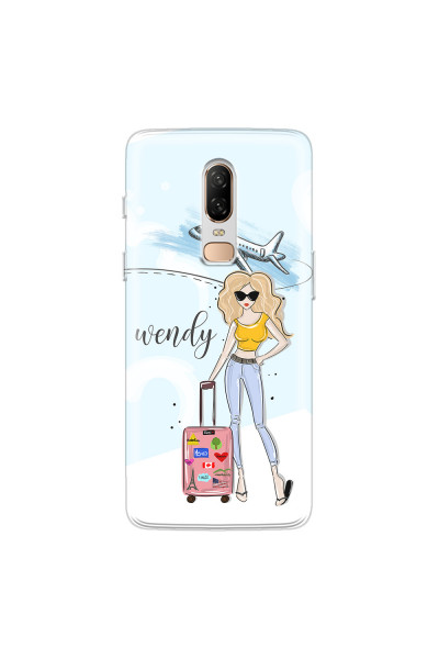 ONEPLUS - OnePlus 6 - Soft Clear Case - Travelers Duo Blonde