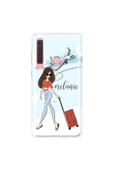 SAMSUNG - Galaxy A9 2018 - Soft Clear Case - Travelers Duo Brunette