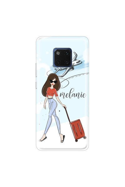 HUAWEI - Mate 20 Pro - Soft Clear Case - Travelers Duo Brunette