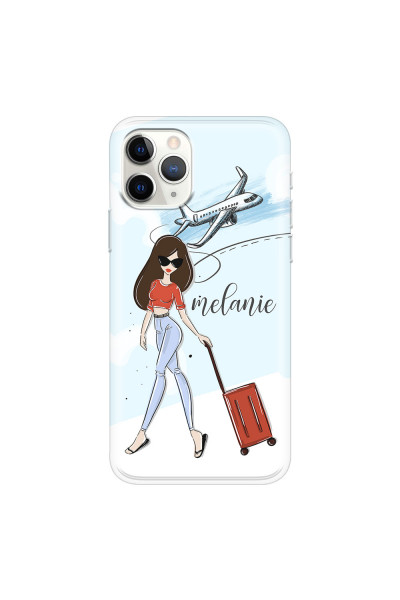 APPLE - iPhone 11 Pro - Soft Clear Case - Travelers Duo Brunette