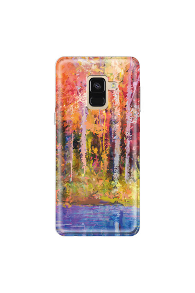 SAMSUNG - Galaxy A8 - Soft Clear Case - Autumn Silence