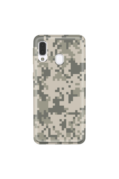 SAMSUNG - Galaxy A40 - Soft Clear Case - Digital Camouflage