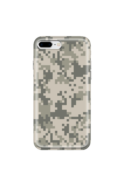 APPLE - iPhone 8 Plus - Soft Clear Case - Digital Camouflage