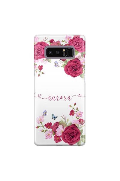 SAMSUNG - Galaxy Note 8 - 3D Snap Case - Rose Garden with Monogram