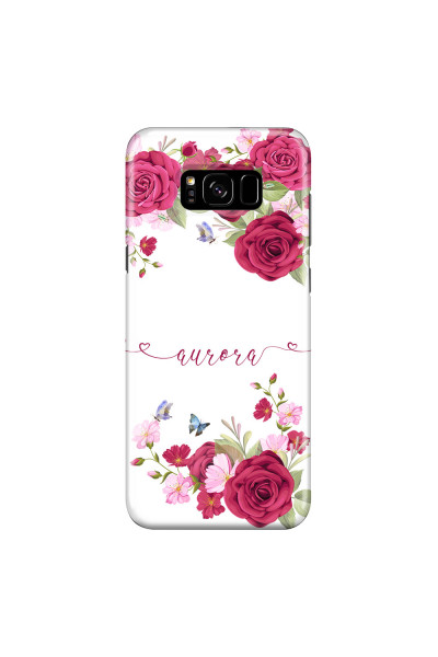 SAMSUNG - Galaxy S8 Plus - 3D Snap Case - Rose Garden with Monogram
