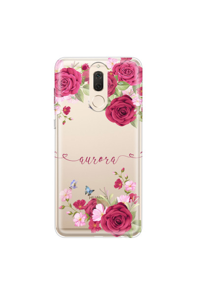 HUAWEI - Mate 10 lite - Soft Clear Case - Rose Garden with Monogram