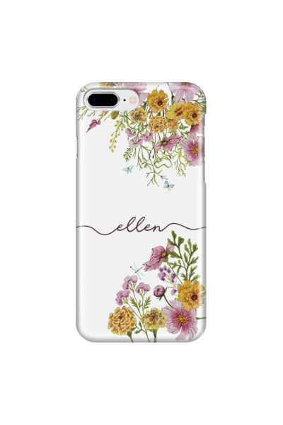 APPLE - iPhone 7 Plus - 3D Snap Case - Meadow Garden with Monogram