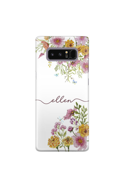SAMSUNG - Galaxy Note 8 - 3D Snap Case - Meadow Garden with Monogram