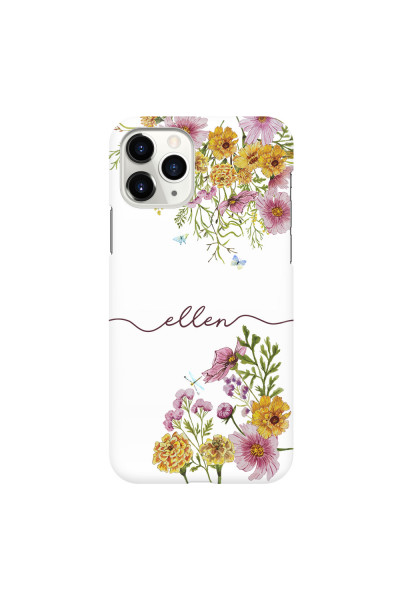 APPLE - iPhone 11 Pro Max - 3D Snap Case - Meadow Garden with Monogram