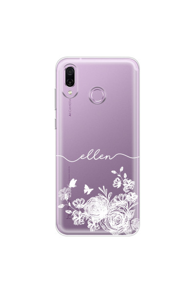 HONOR - Honor Play - Soft Clear Case - Handwritten White Lace