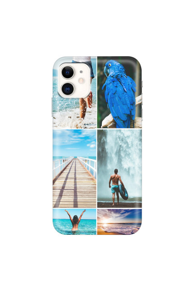 APPLE - iPhone 11 - Soft Clear Case - Collage of 6