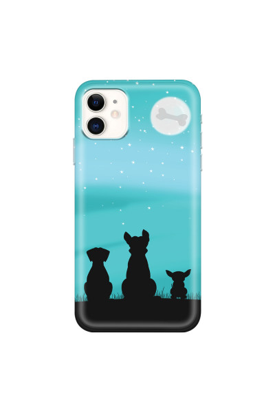 APPLE - iPhone 11 - Soft Clear Case - Dog's Desire Blue Sky