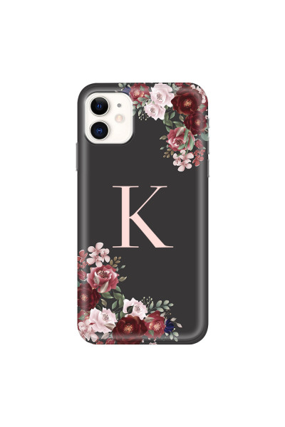 APPLE - iPhone 11 - Soft Clear Case - Rose Garden Monogram