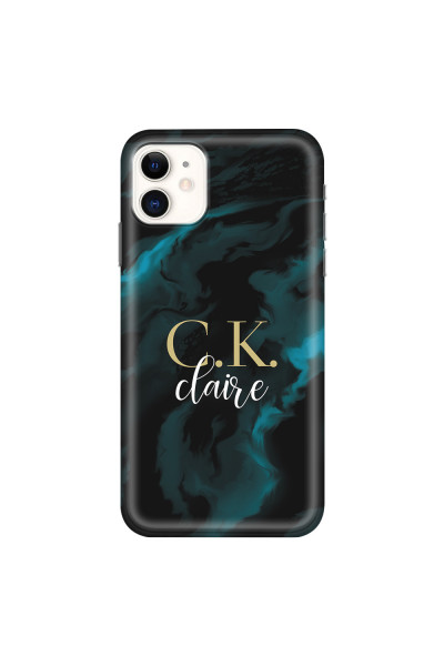 APPLE - iPhone 11 - Soft Clear Case - Streamflow Dark Elegance
